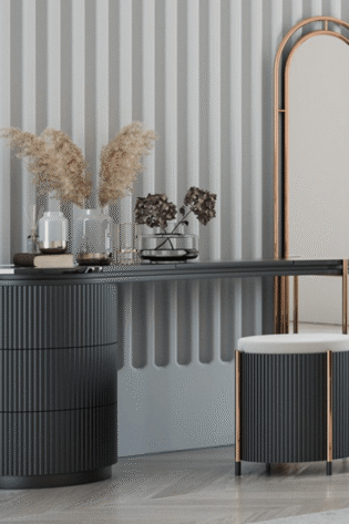 طاولة تزيين من الرخام دالي + مرآة