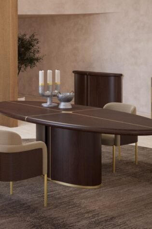 طاولة سفرة بيضاوية فيجا 260 * 120 سم MASVEG001