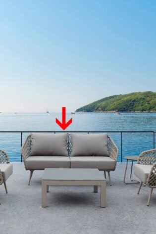 صوفا خارجية بمقعدين من إيفولف 28510101