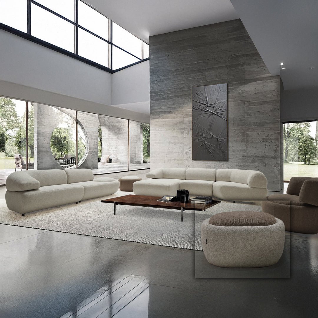 بوف كبير من موليس BER-POUF-BIG/GRY