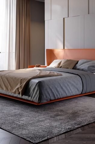 سرير فيرونا أورانج بحجم كينغ MLL-F13