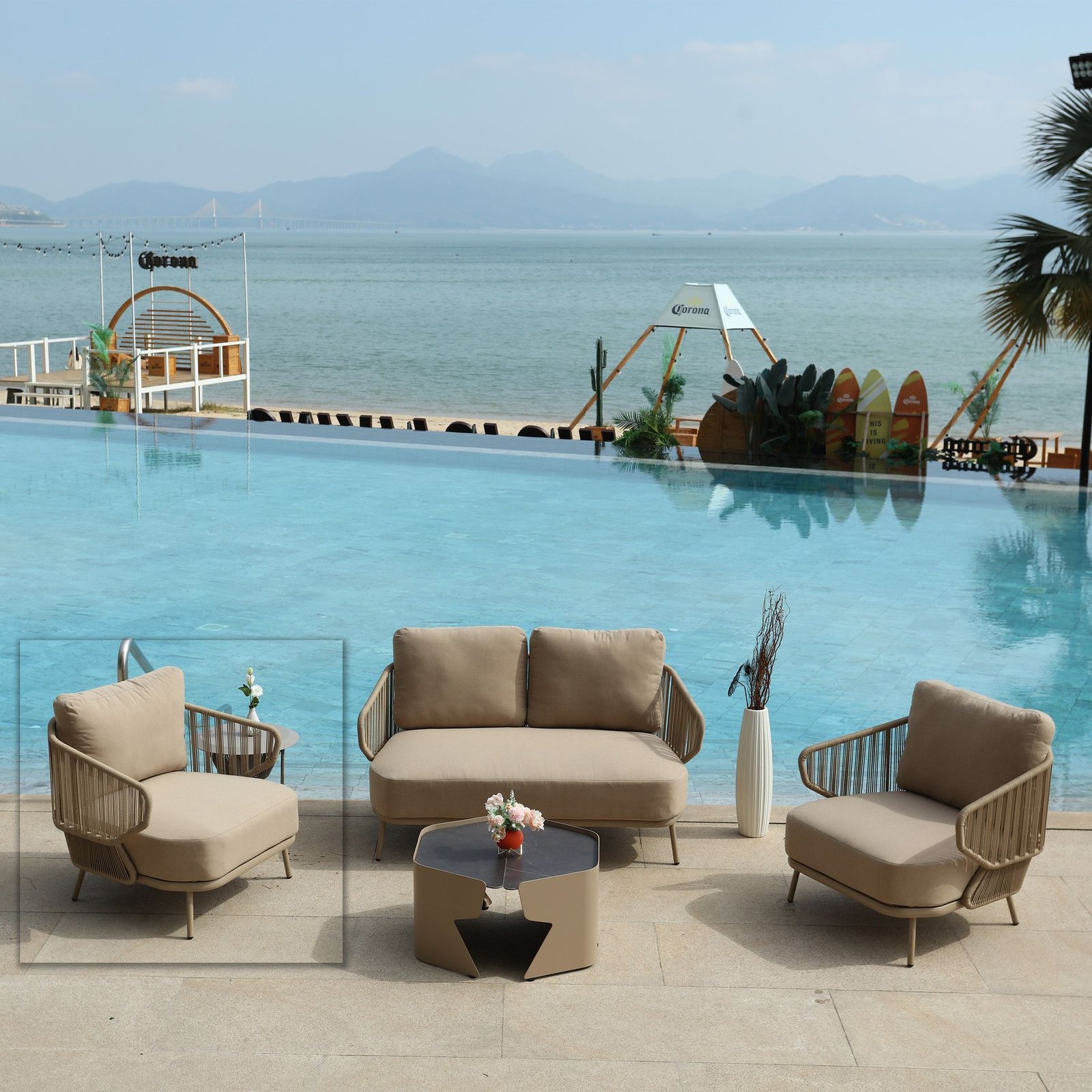 كرسي بذراعين للاستخدام الخارجي من إمبريس MYX-SOFA030