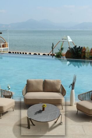 طاولة قهوة خارجية من سلسلة R Table-R102