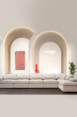 شام صوفا وحدة مفردة بدون مساند يدين - V23J-10